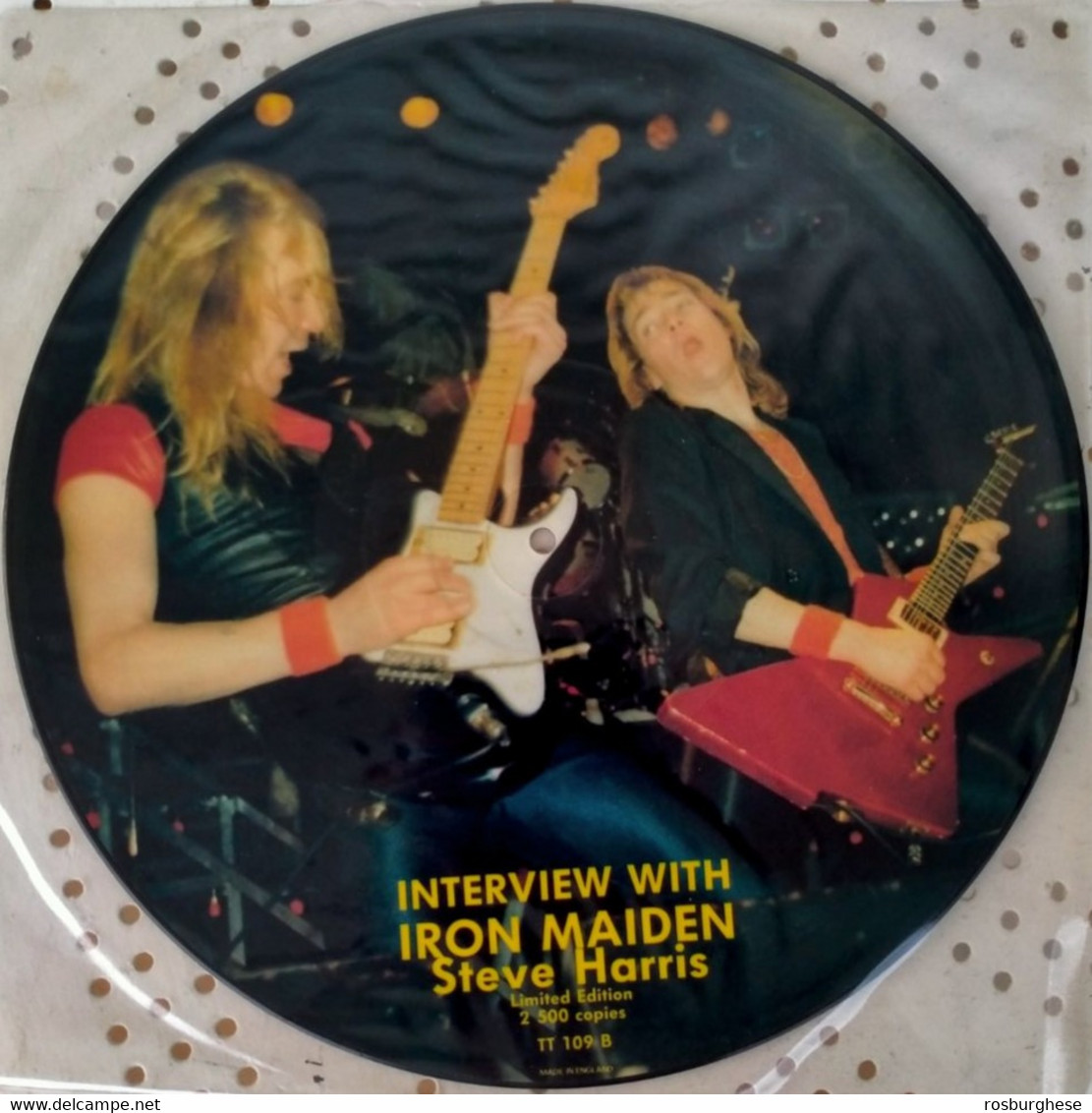 Iron Maiden Steve Harris Interview LP Vinile Picture Disc NUOVO - Editions Limitées