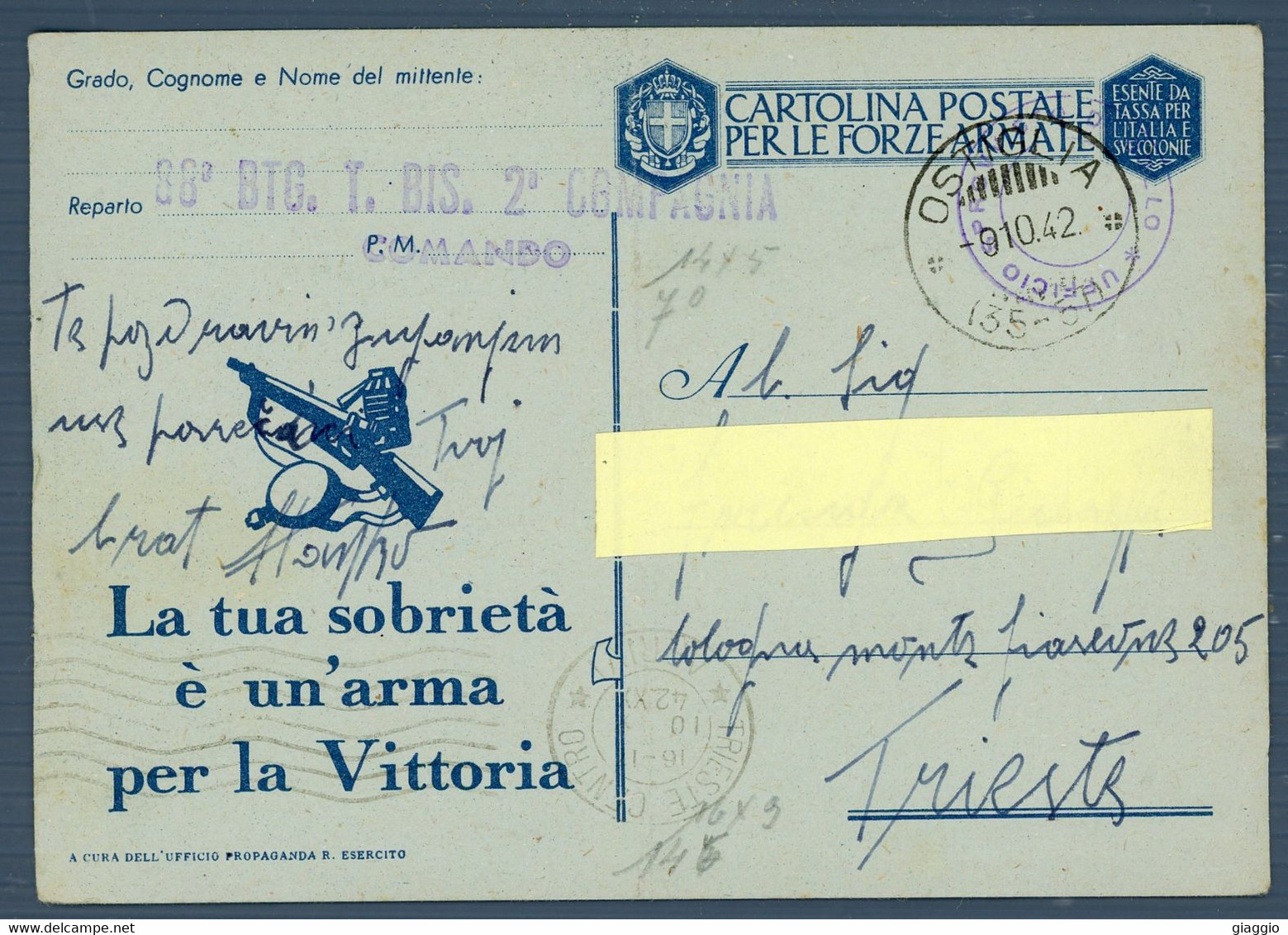°°° Cartolina Postale N. 4944 - Per Le Forze Armate °°° - 1939-45