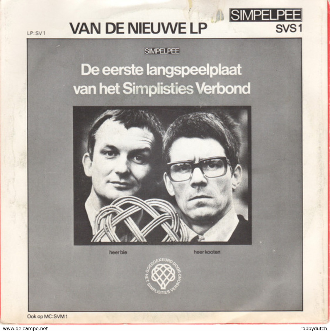 * 7" EP *  SIMPLISTIES VERBOND (KOOT & BIE) - ZOEK JEZELF (Holland 1975) - Comiques, Cabaret