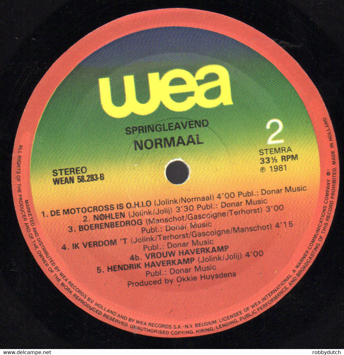 * LP *  NORMAAL - SPRINGLEAVEND (Holland 1981) - Other - Dutch Music