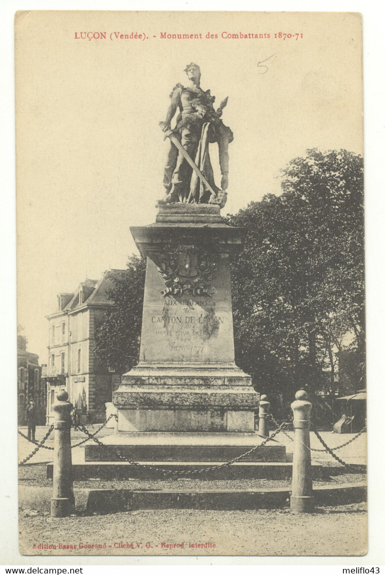 85/ CPA - Luçon - Monument Des Combattants - Lucon