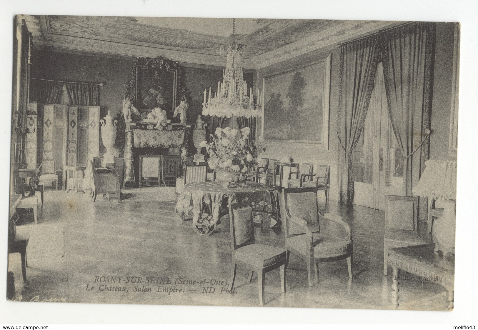 78/ CPA - Rosny Sur Seine - Le Chateau - Salon Empire - Rosny Sur Seine