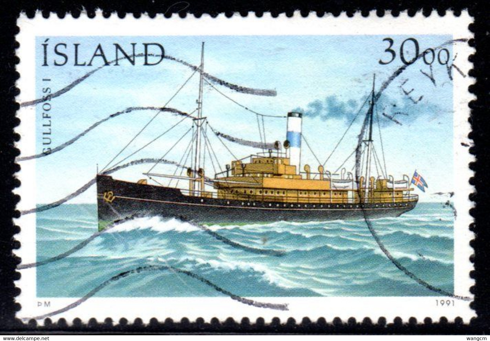 Iceland 1991 30k Stamp Day - Ships Fine Used - Used Stamps