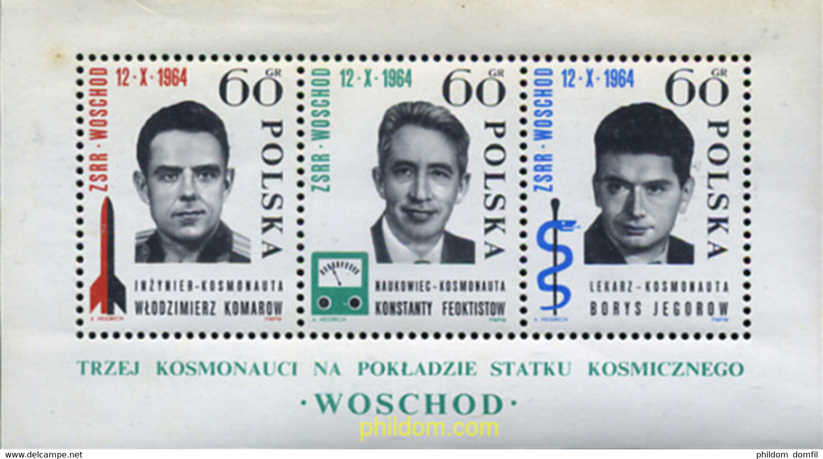 166731 MNH POLONIA 1964 VOSKHOD 1 - Non Classés