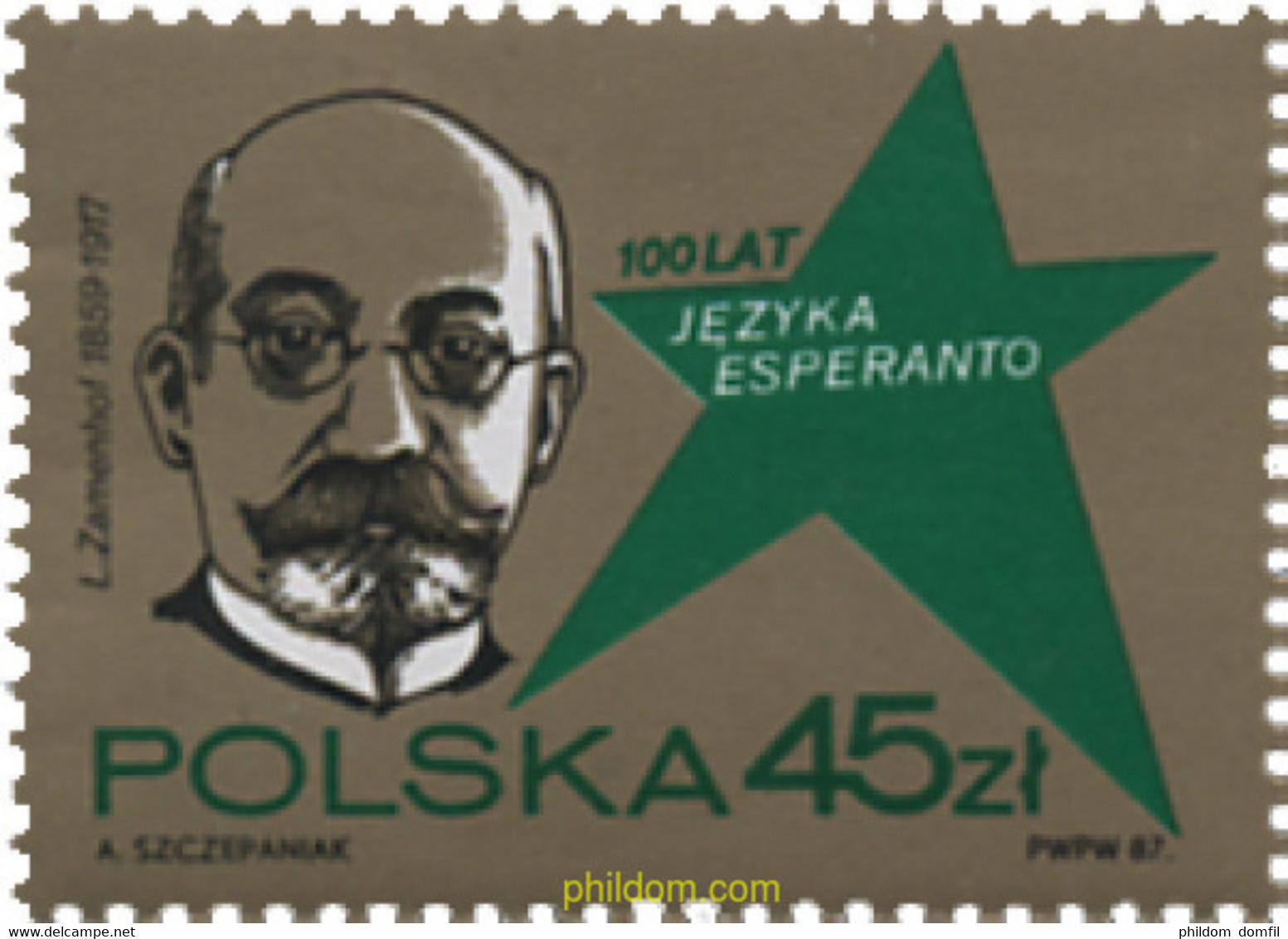 168409 MNH POLONIA 1987 CENTENARIO DEL ESPERANTO - Ohne Zuordnung