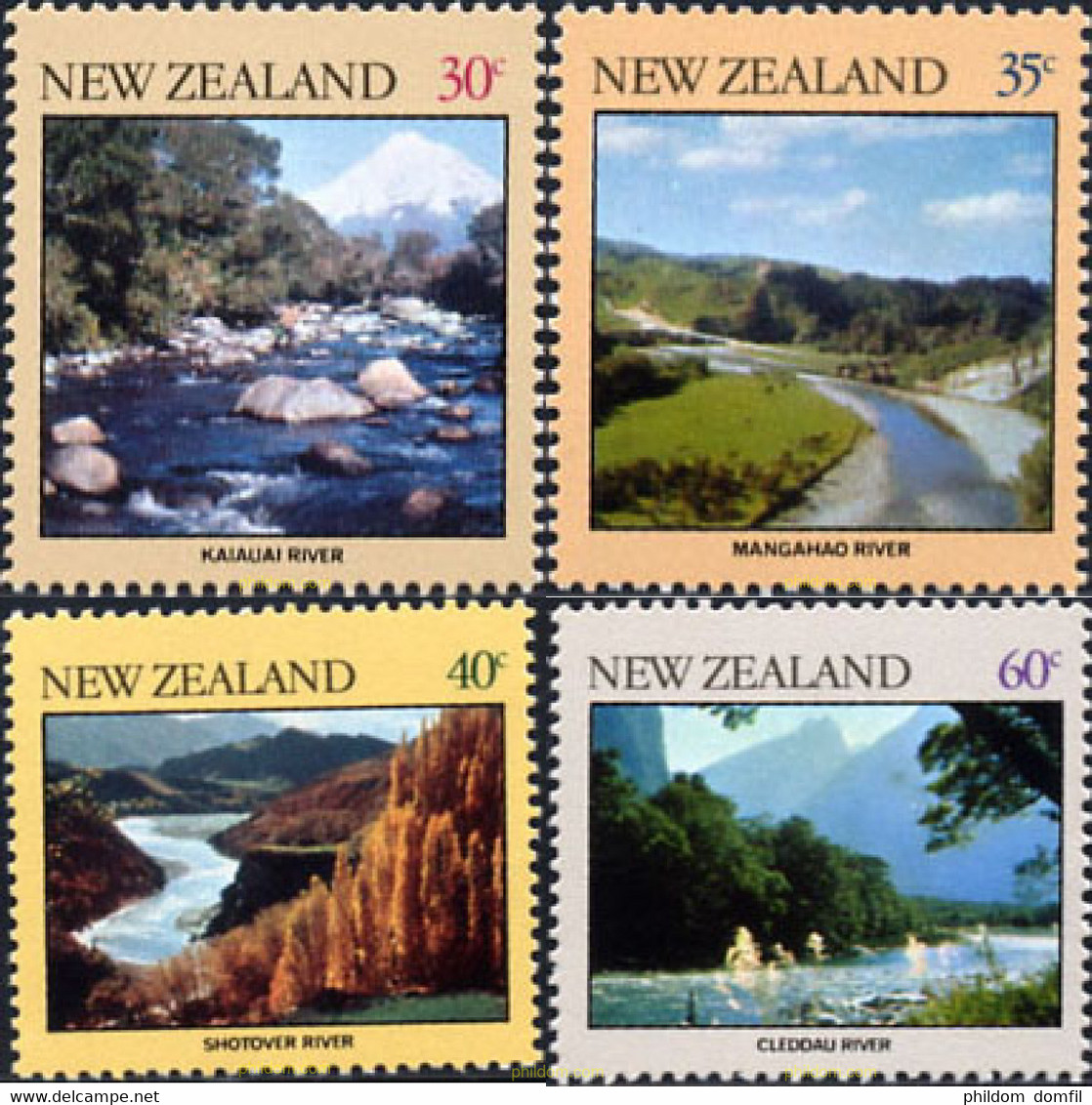 173096 MNH NUEVA ZELANDA 1981 PAISAJES - Plaatfouten En Curiosa