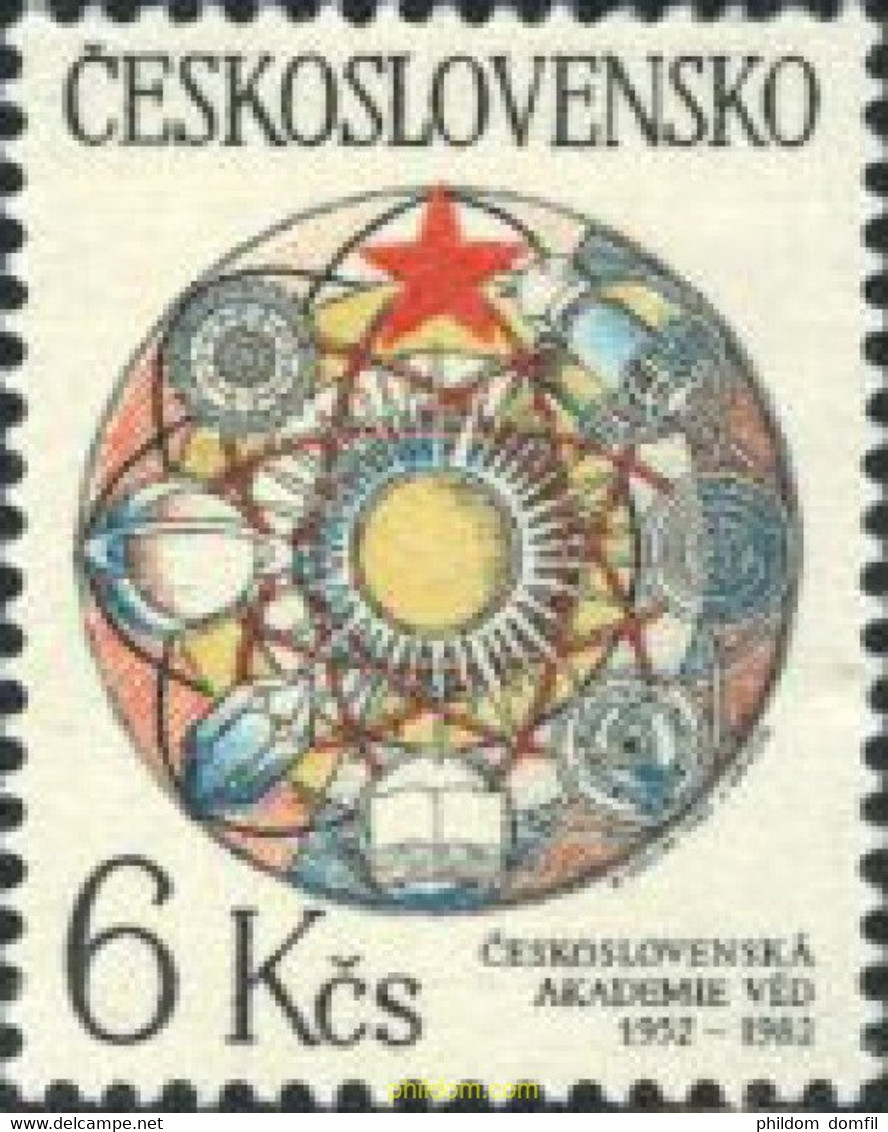 177494 MNH CHECOSLOVAQUIA 1982 30 ANIVERSARIO DE LA ACADEMIA DE CIENCIAS - Minéraux