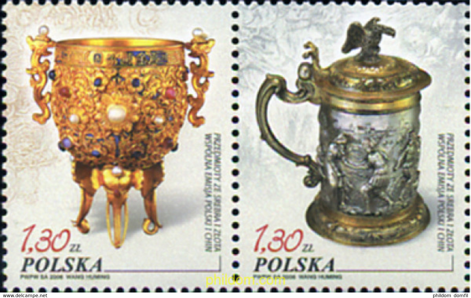 194320 MNH POLONIA 2006 OBJETOS DE ORO Y PLATA - Ohne Zuordnung