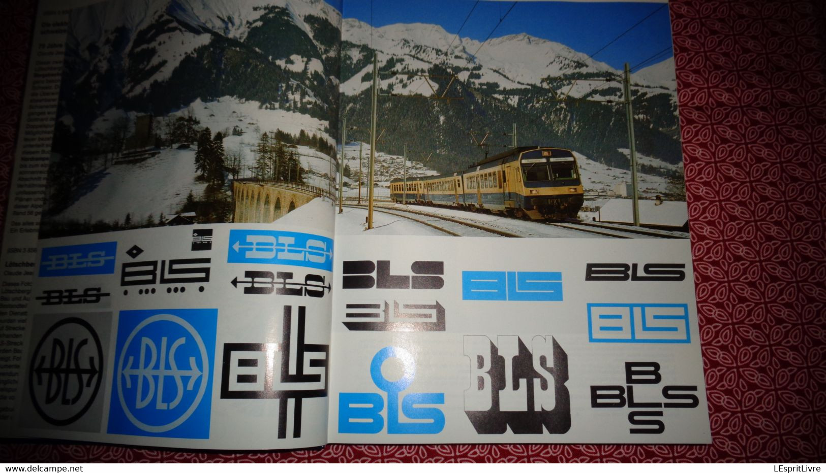 75 JAHRE BLS Lötschbergbahn Bergstrecke Switzerland Suisse Chemins De Fer Suisse Railway Swiss Alps Eisenbahn Spiez - Kunstdrukken