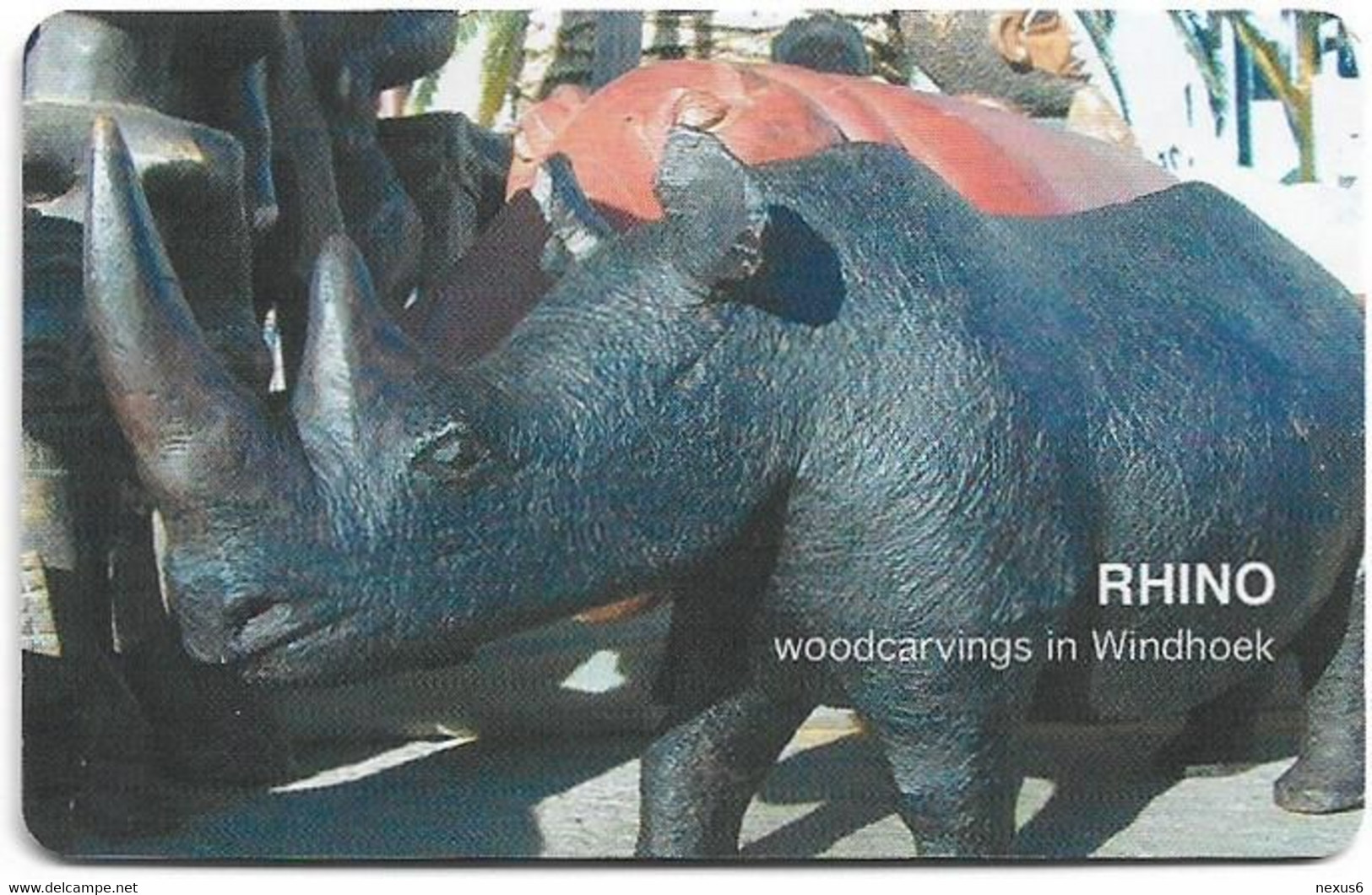 Namibia - Telecom Namibia - Namibia's Big Five - Rhino, Axalto 03, 2004, 50$, Used - Namibie