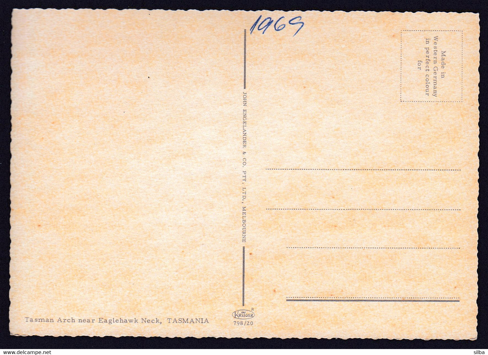 Tasmania, Australia / Tasman Arch Near Eaglehawk Neck / Unused, Uncirculated - Autres & Non Classés