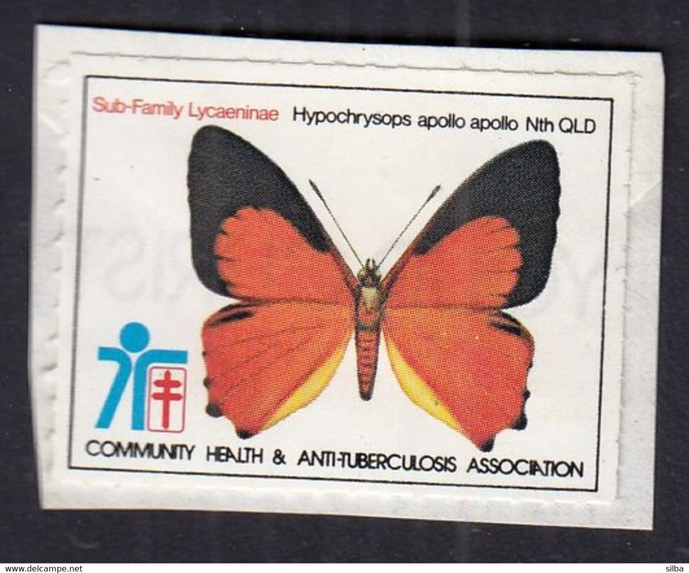 Australia / Community Health & Anti-Tuberculosis Association / Charity Stamp, Vignette, Cinderella / Butterfly - Cinderella