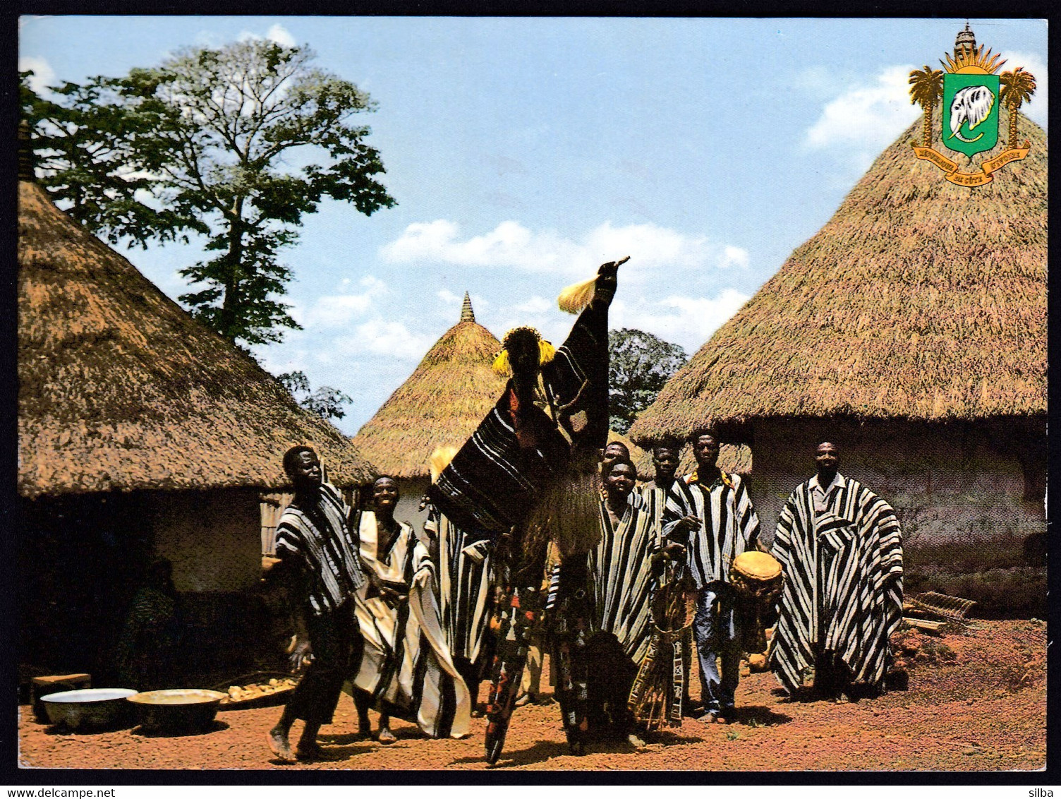 Ivory Coast, Cote D'Ivore 1974 / Gouessesso, Danseur Echassier, Stilt Dancer - Côte-d'Ivoire