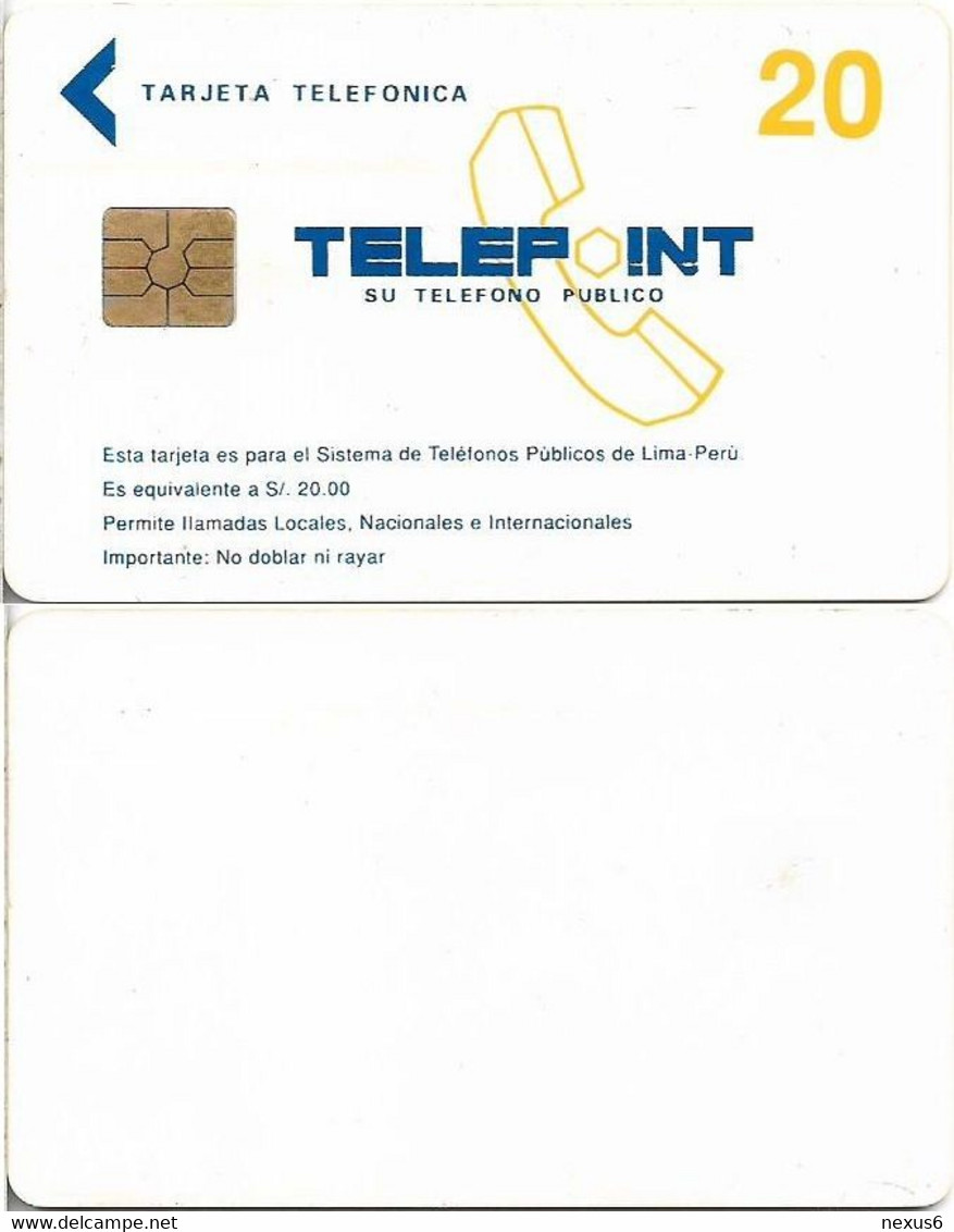 Peru - Telepoint - Telepoint Logo Card 20 (White Reverse), 20Sol, Used - Pérou