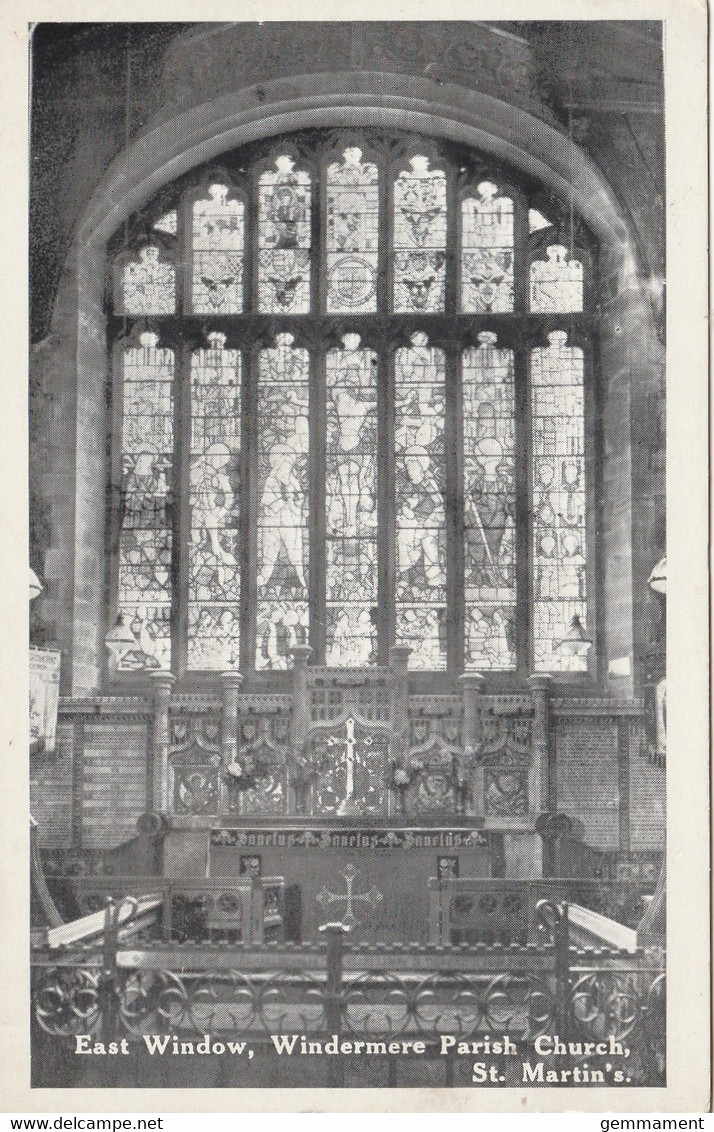 WINDERMERE -ST MARTINS CHURCH INTERIOR . EASDT WINDOW - Windermere