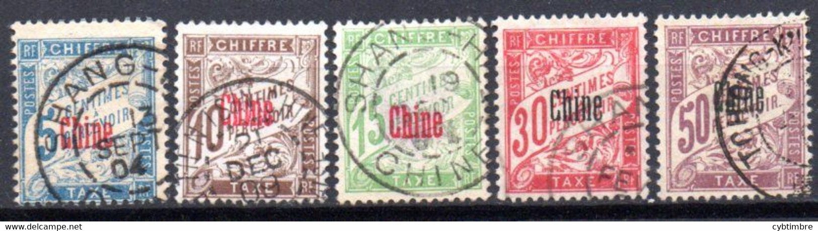 Chine: Yvert Taxe N° 1/6 Sauf Le 4 - Timbres-taxe