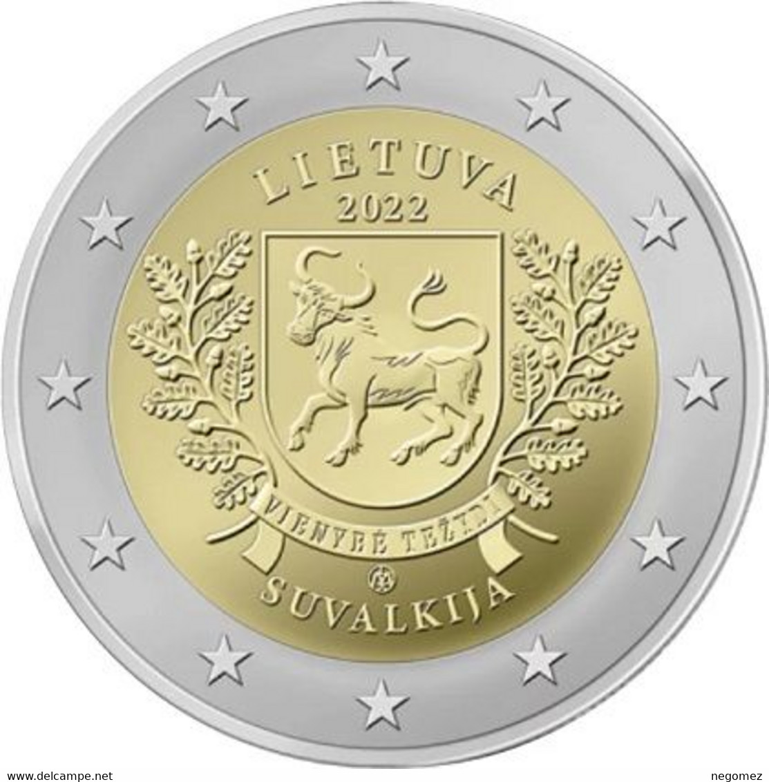 Pièce De 2 Euros Commémorative Lituanie 2022 : Suvalkija - Lituanie