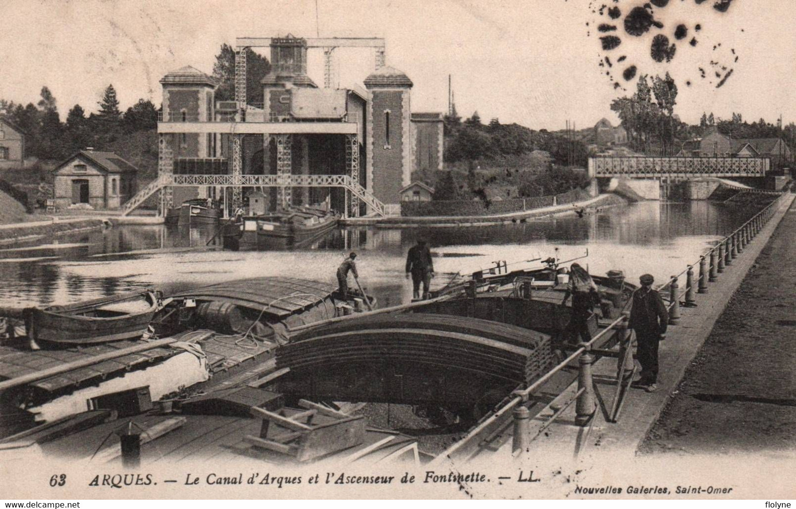 Arques - Le Canal D'arques Et L'ascenseur De Fontinette - Péniche - Batellerie - Arques