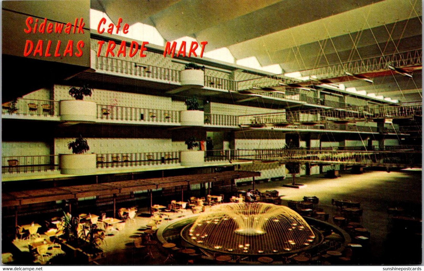 Texas Dallas Trade Mart Sidewalk Cafe Area Of The Grand Courtyard - Dallas