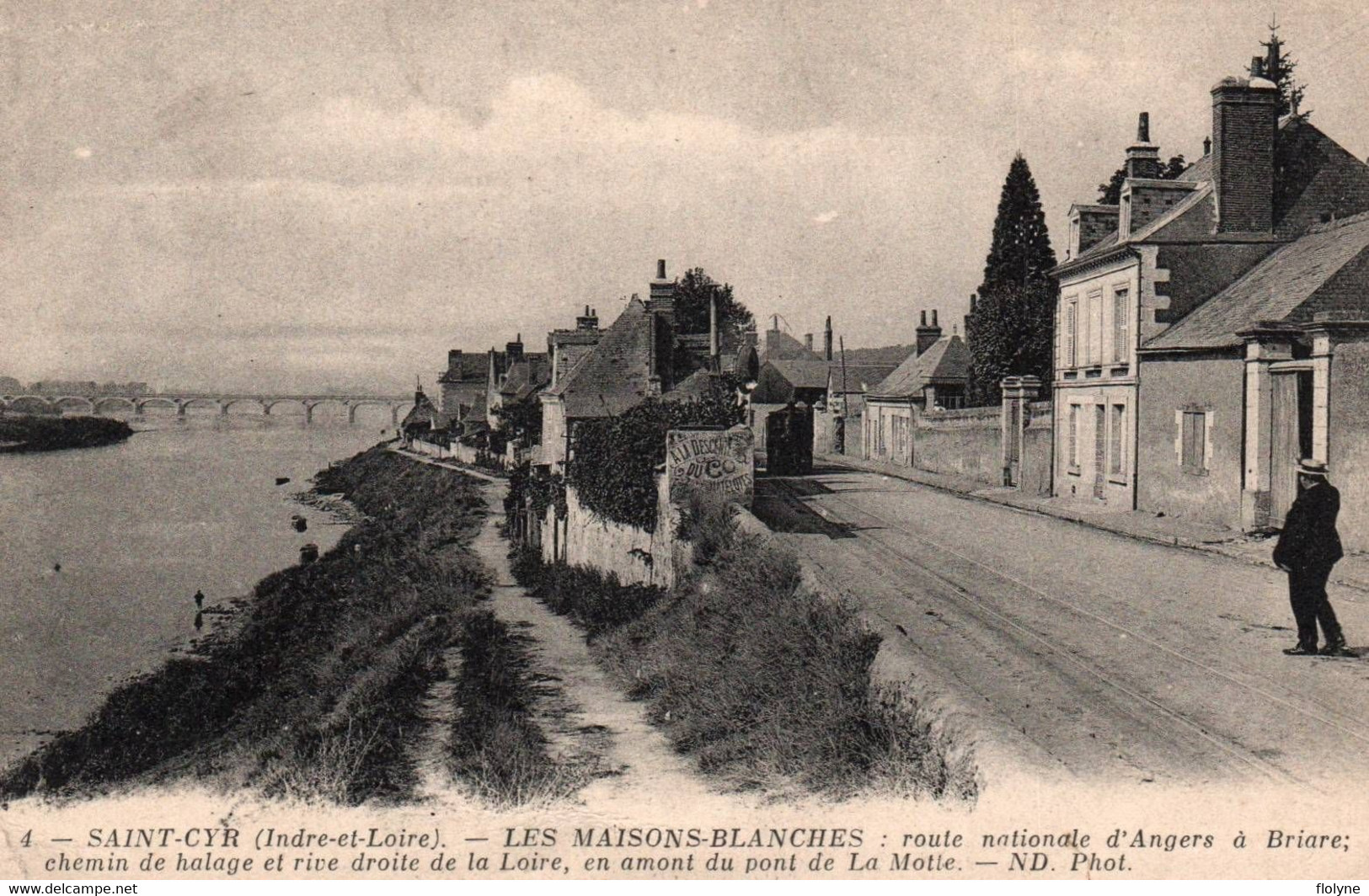 Saint Cyr - Les Maisons Blanches - Route Nationale D'angers à Briare - Chemin De Halage - Saint-Cyr-sur-Loire