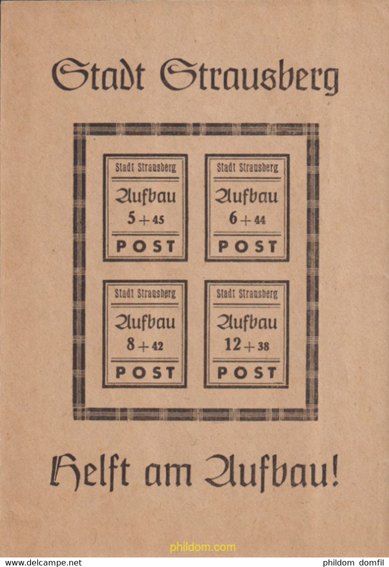 625620 MNH ALEMANIA 1946 STRAUSBERG - Postfris