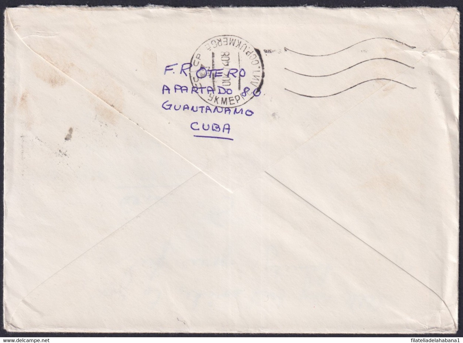 1973-EP-38 CUBA 1973 3c USED POSTAL STATIONERY COVER TRINIDAD GUANTANAMO TO RUSSIA. - Andere & Zonder Classificatie