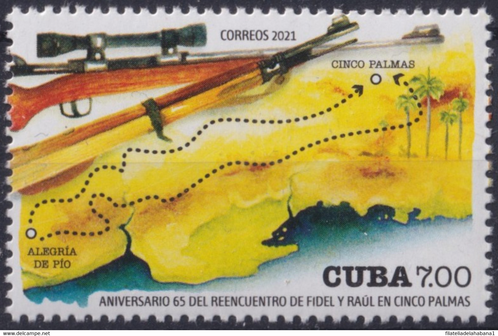 2020.50 CUBA 2020 MNH 65 ANIV ENCUENTRO DE CINCO PALMAS FIDEL CASTRO. - Unused Stamps