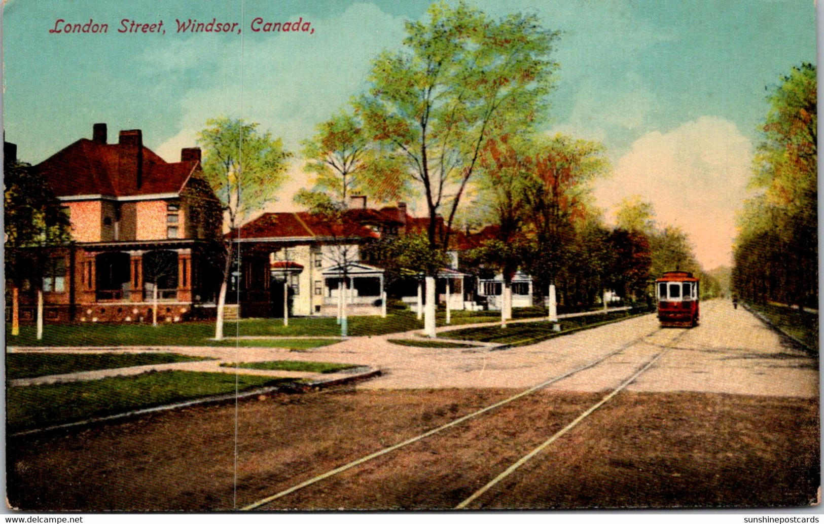 Canada Windsor Trolley On London Street - Windsor