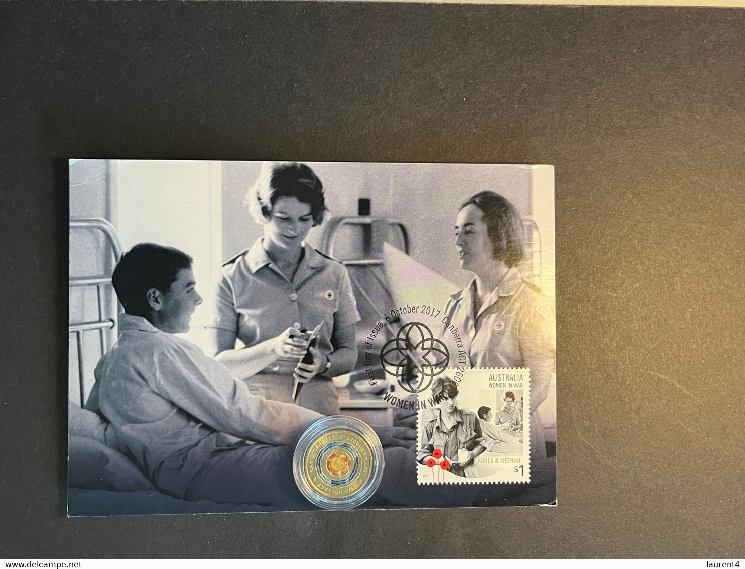 (3 N 29) WWII Women At War 2017 Maxicard (nursing) With Remenbrance Day 2018 - $ 2.00 Coin - 2 Dollars