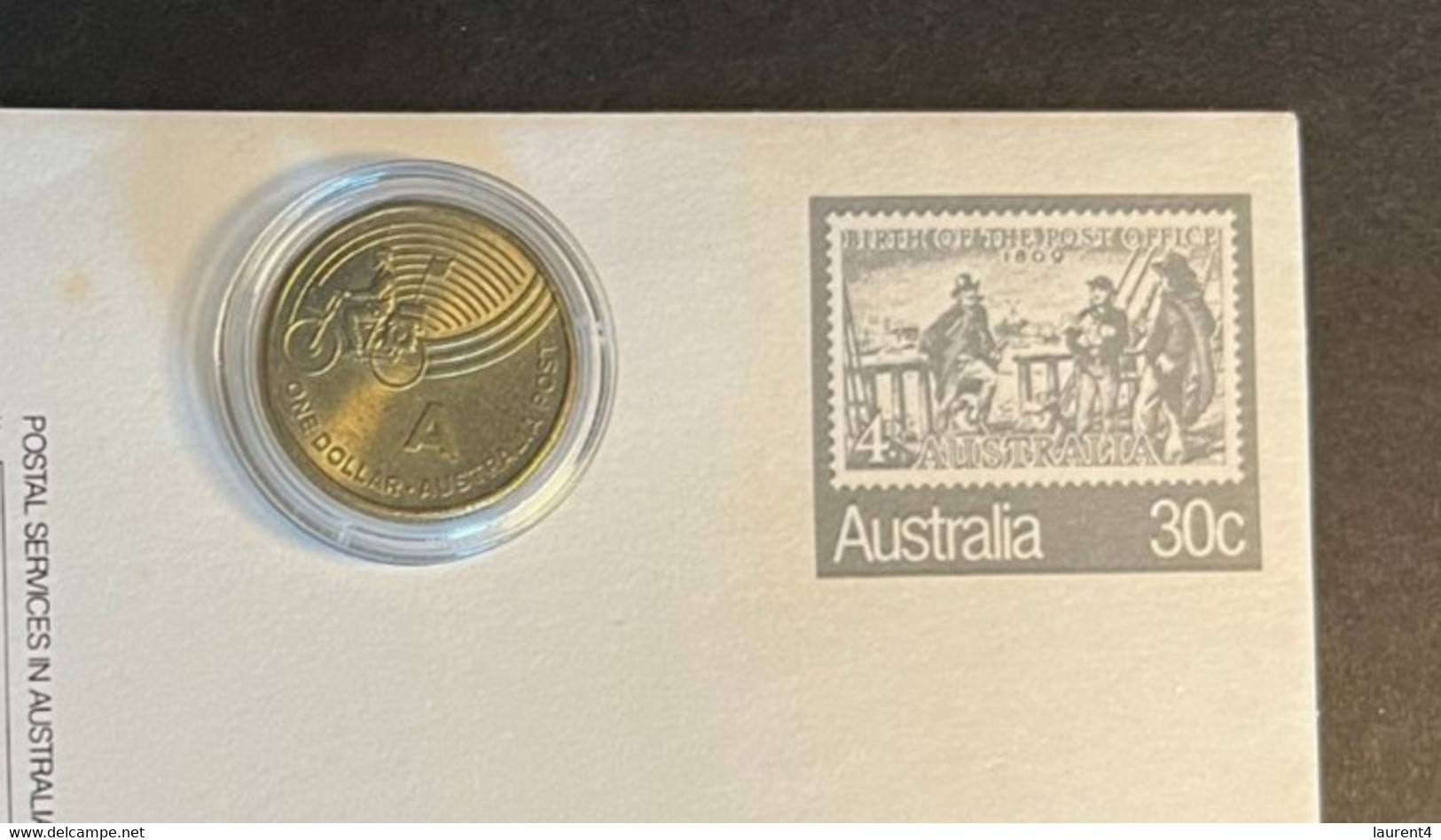 (3 N 29) 175th Anniversary Of Post Office FDC +  A Is For Postman $ 1.00 Coin (2019) - Dollar