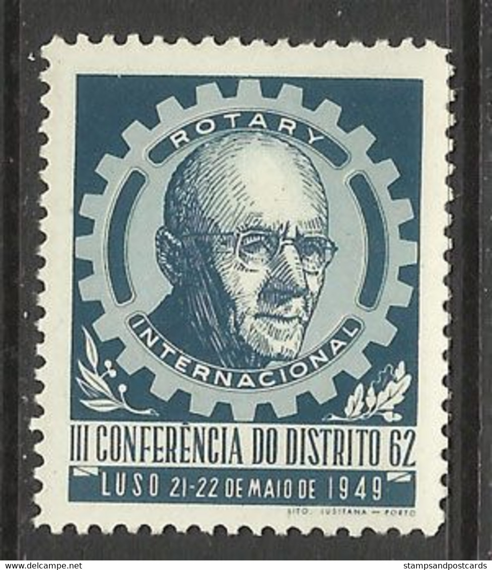 Portugal Vignette Conference Rotary Luso 1949  Cinderella Rotary Conference - Local Post Stamps