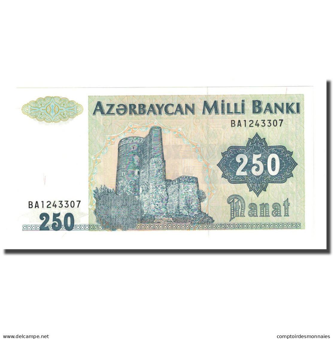 Billet, Azerbaïdjan, 250 Manat, Undated (1992), KM:13b, NEUF - Azerbeidzjan