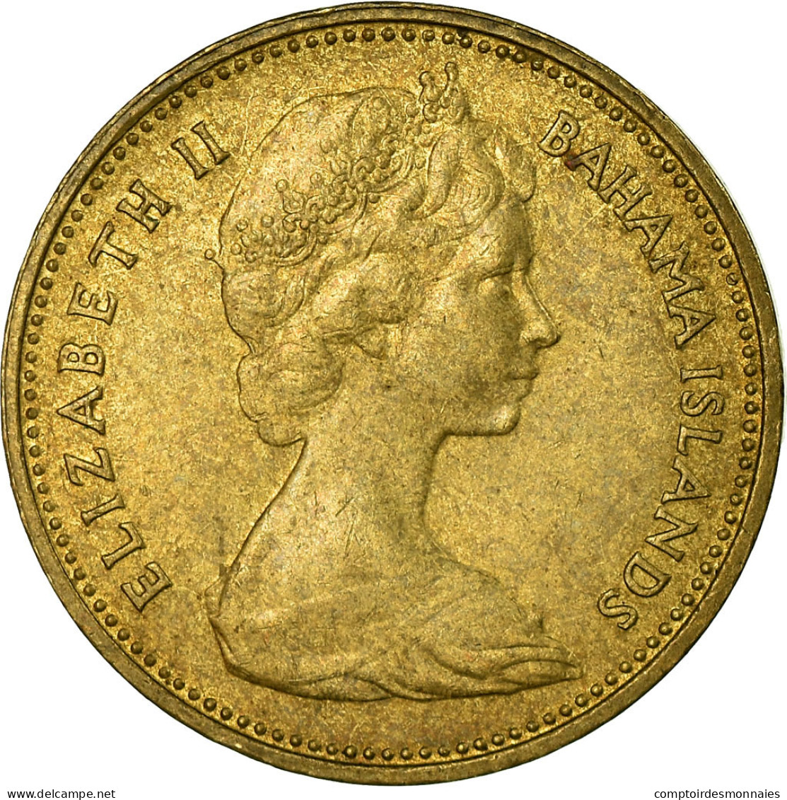 Monnaie, Bahamas, Elizabeth II, Cent, 1969, TTB, Nickel-brass, KM:2 - Bahamas