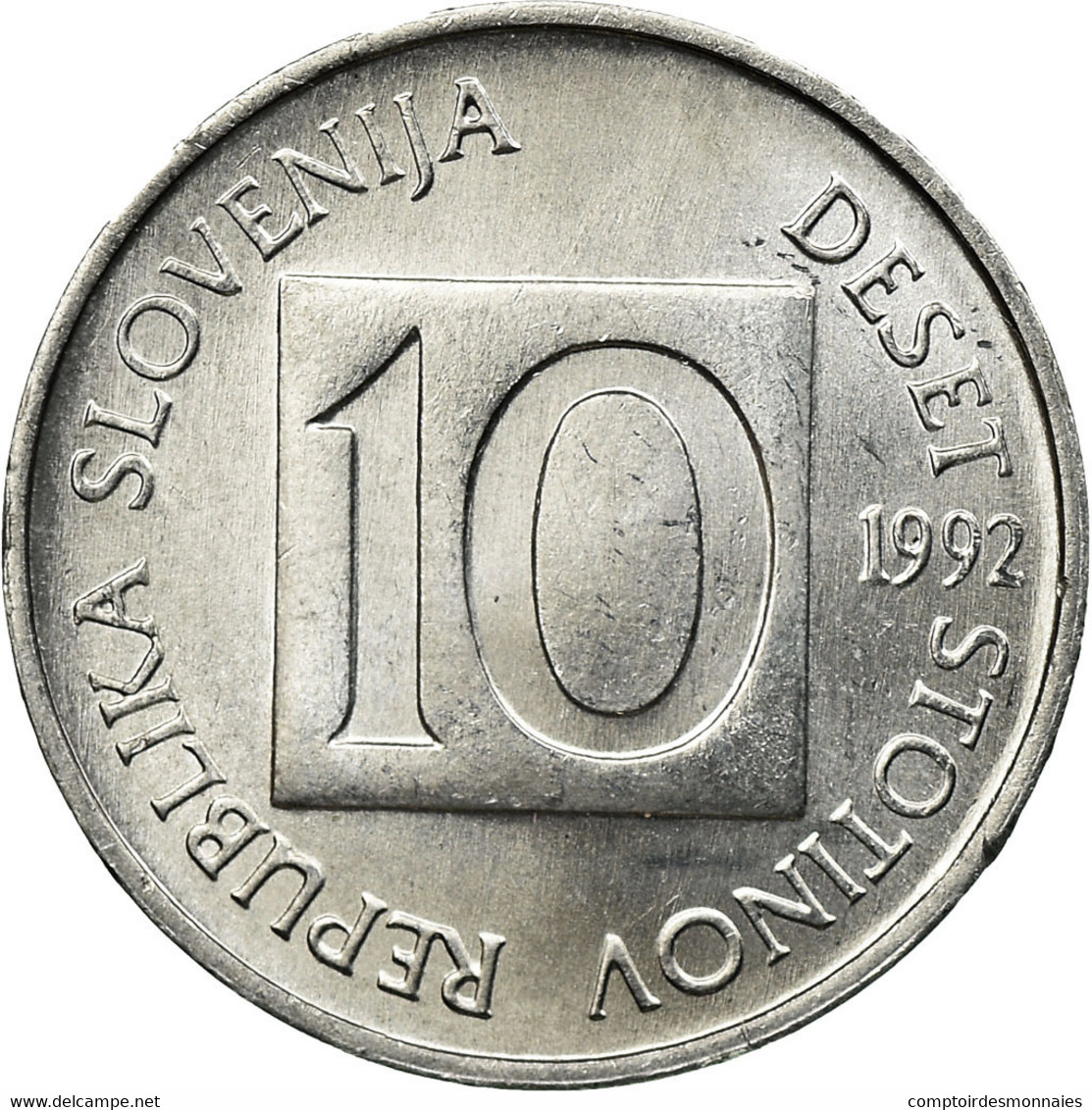 Monnaie, Slovénie, 10 Stotinov, 1992, SUP, Aluminium, KM:7 - Slovenia