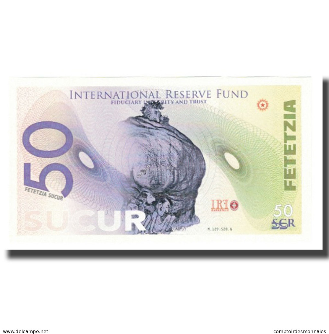 Billet, États-Unis, Billet Touristique, 2019, 50 SUCUR INTERNATIONAL RESERVE - A Identificar