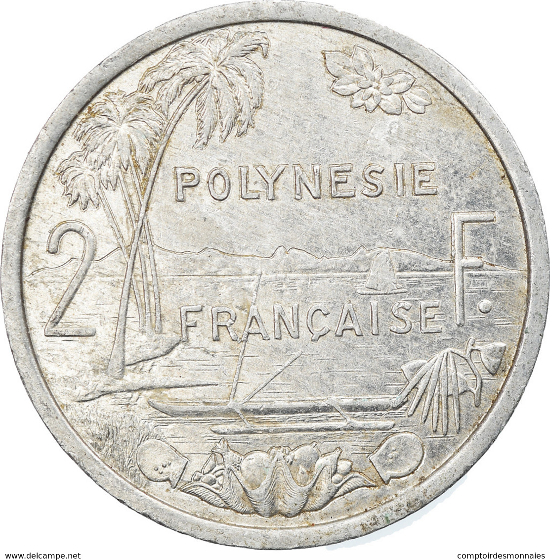 Monnaie, French Polynesia, 2 Francs, 1985, Paris, TTB, Aluminium, KM:10 - Frans-Polynesië