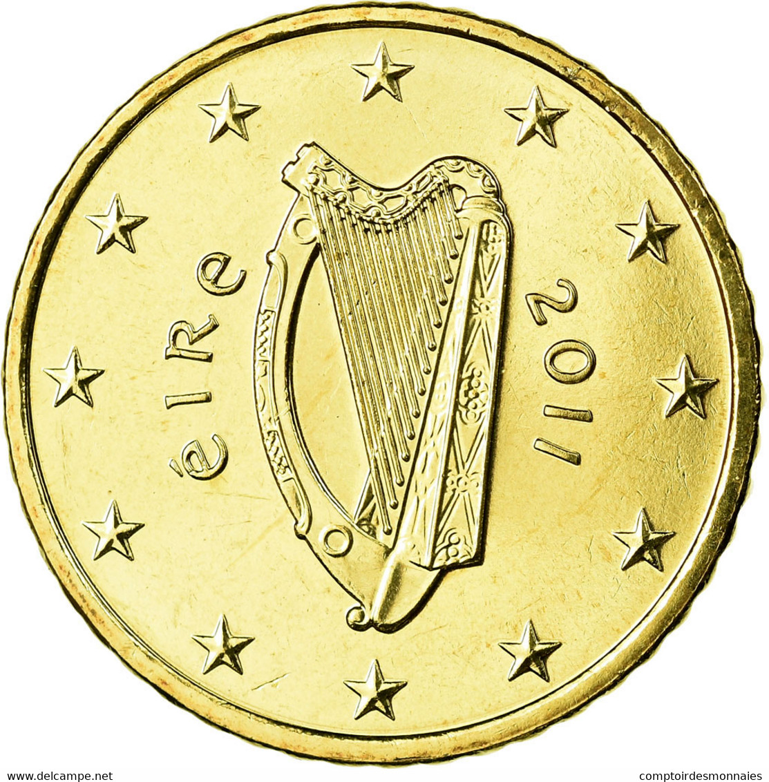 IRELAND REPUBLIC, 50 Euro Cent, 2011, FDC, Laiton, KM:49 - Irlanda