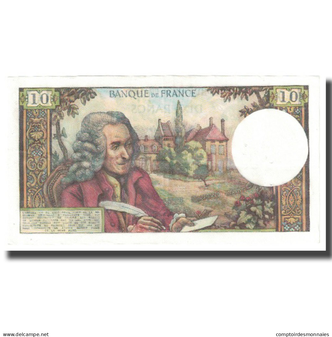 France, 10 Francs, Voltaire, 1972, 1972-02-03, SPL, Fayette:62.54, KM:147d - 10 F 1963-1973 ''Voltaire''