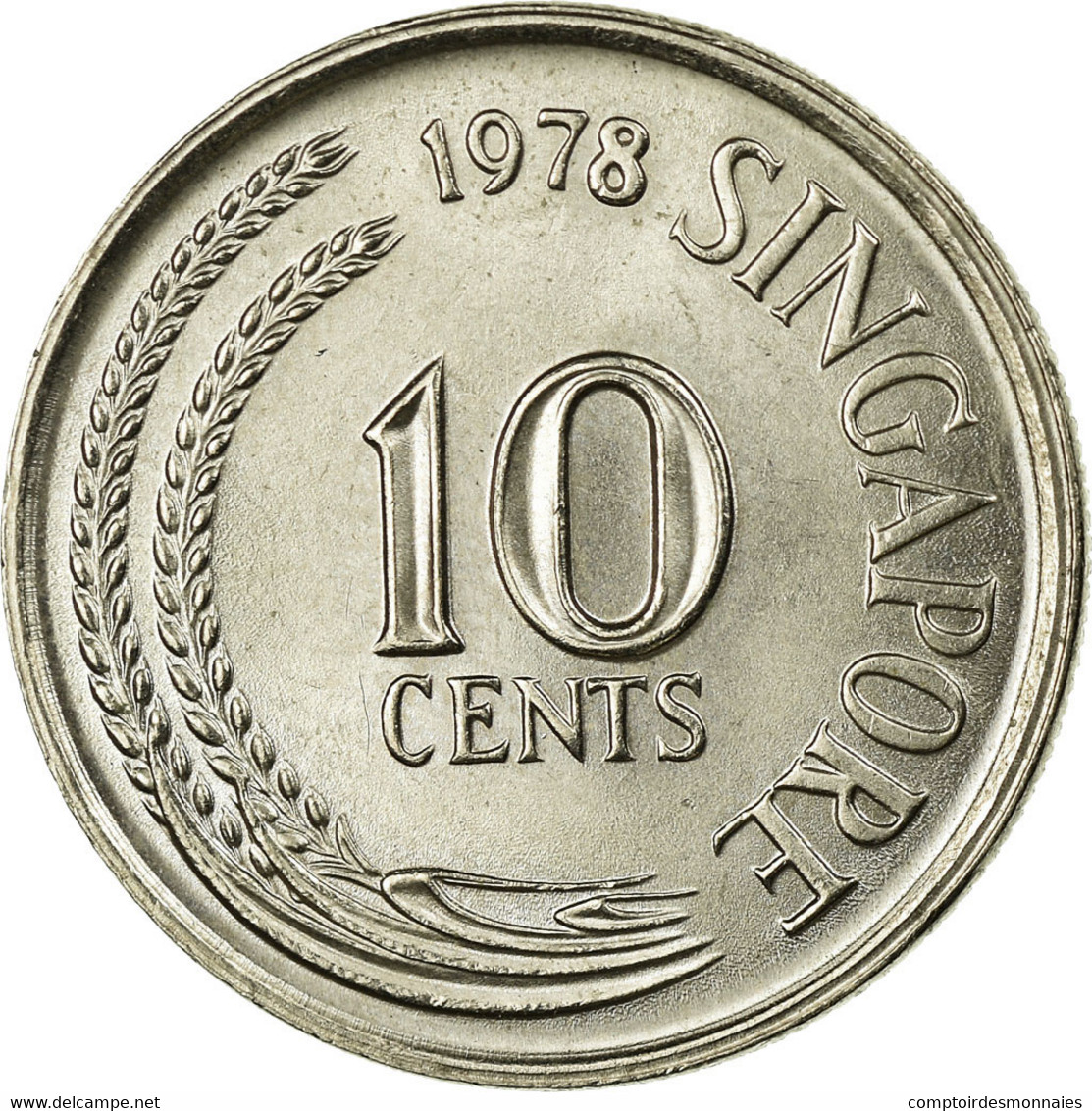 Monnaie, Singapour, 10 Cents, 1978, Singapore Mint, TTB, Copper-nickel, KM:3 - Singapour