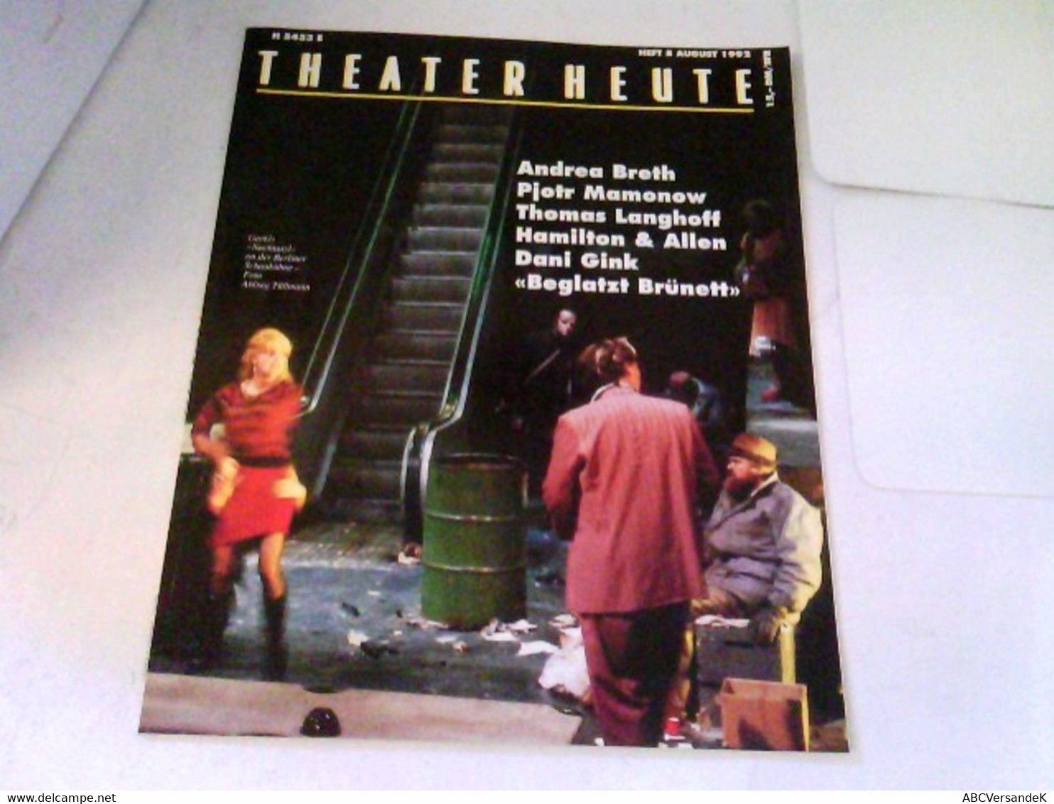 THEATER HEUTE 1992 Heft 08 - Theatre & Dance