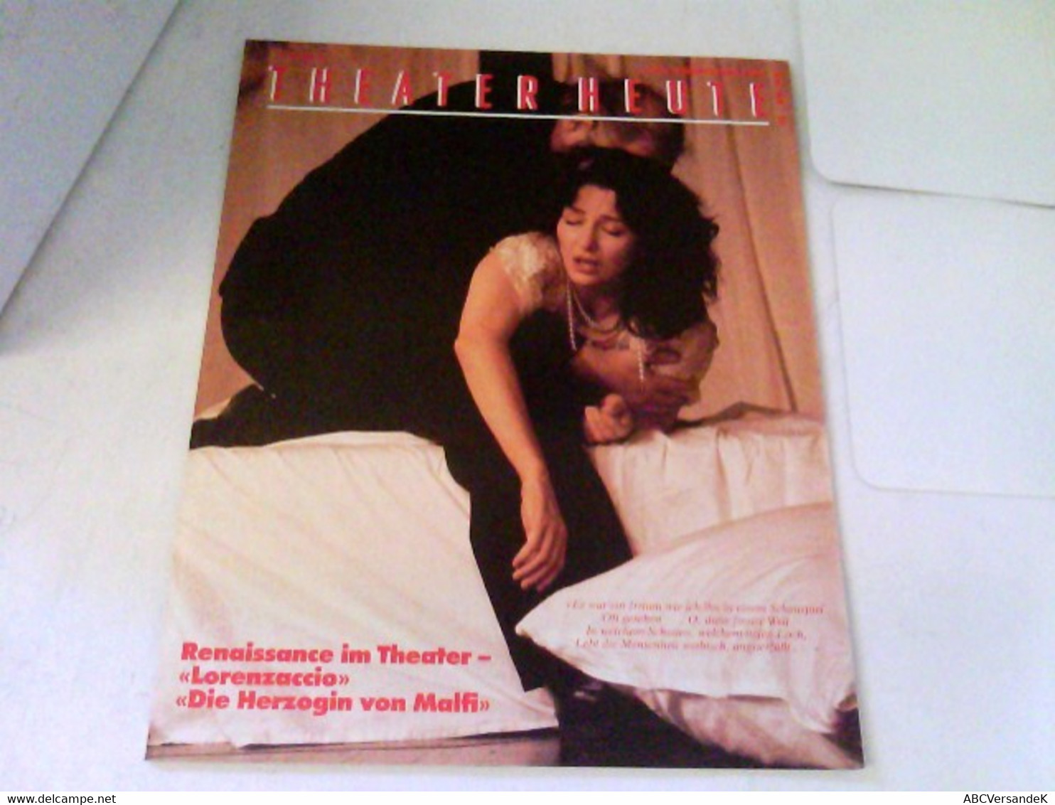 THEATER HEUTE 1985 Heft 11 - Teatro & Danza