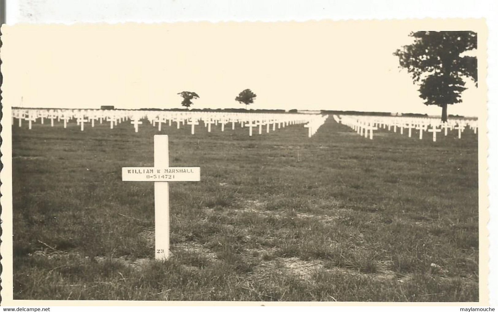 Henri-chapelle  Croix Du Soldat  William  Marshall ( Photo Carte - Welkenraedt