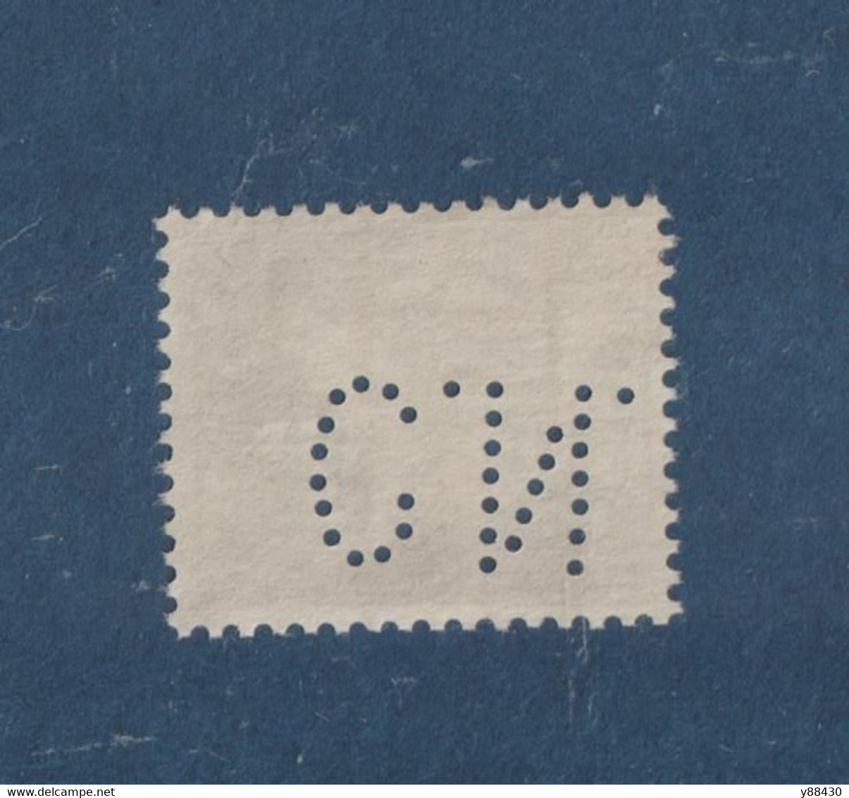 298 De 1934 - Timbre PERFORÉ . C.N - Oblitéré - Type PAIX . Surchargé 50c Sur 1f.25 - Olive (287) - 3 Scannes - Used Stamps