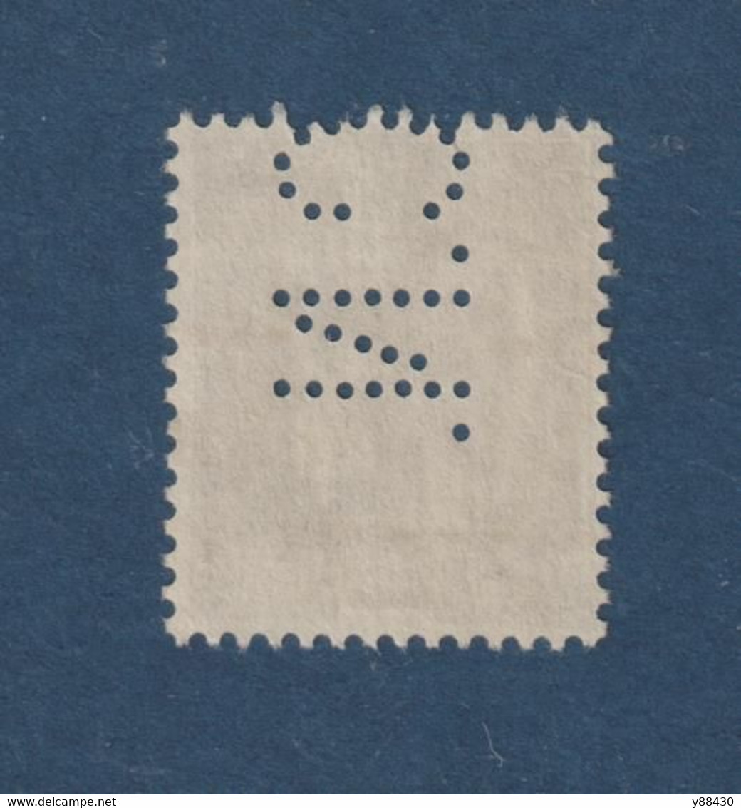 298 De 1934 - Timbre PERFORÉ . C.N - Oblitéré - Type PAIX . Surchargé 50c Sur 1f.25 - Olive (287) - 3 Scannes - Oblitérés