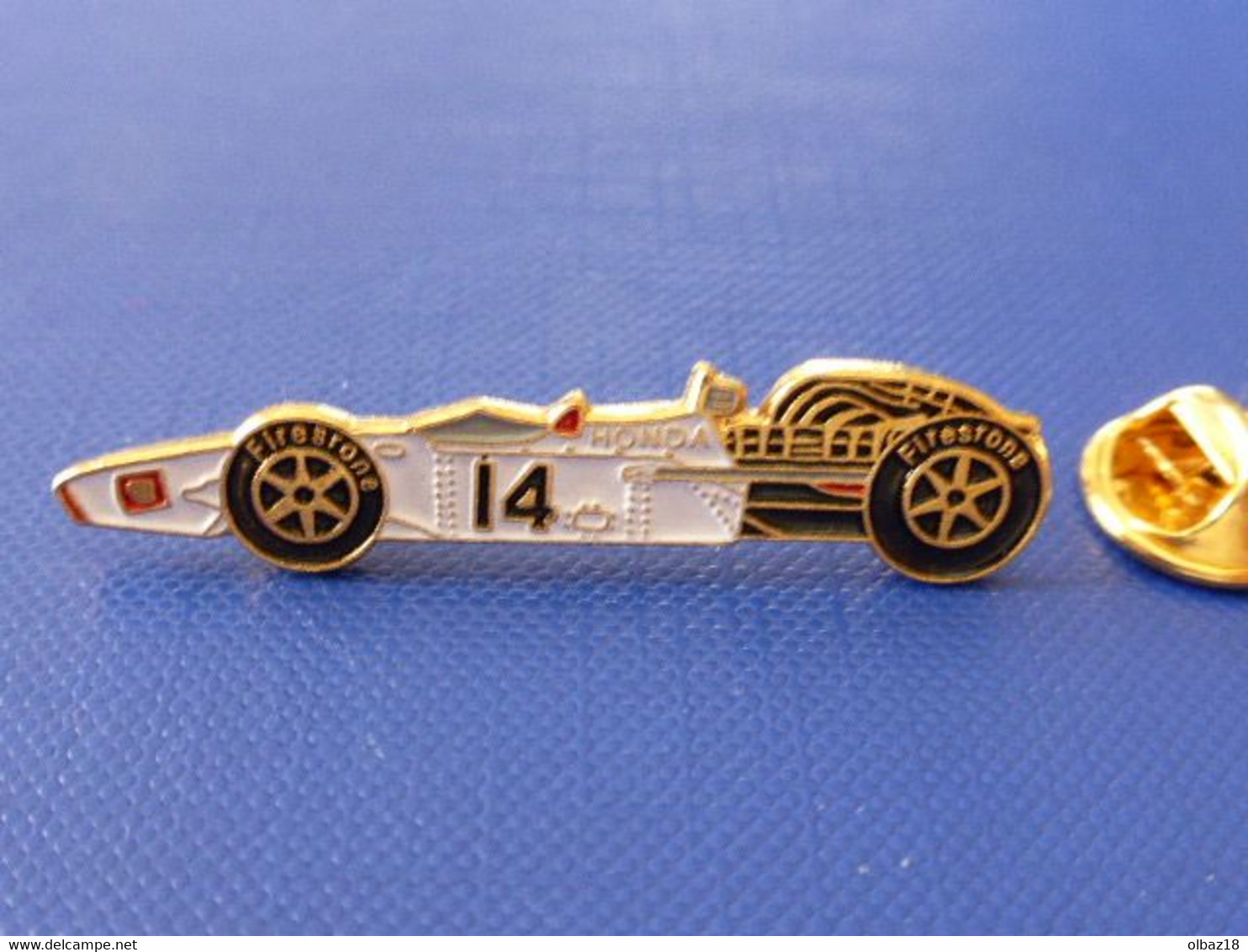 Pin's Formule 1 F1 - N° 14 - Voiture Course Automobile - Honda Firestone (JB30) - Automobilismo - F1