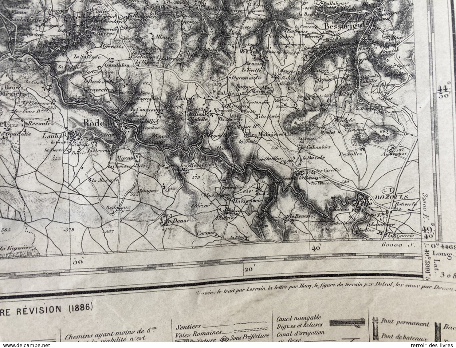 Carte état Major FIGEAC 1862 1886 FOURNOULES St-Constant Mourjou St-Santin St-Santin-De-Maurs St-Parthem Le-Trioulou St- - Midi-Pyrénées