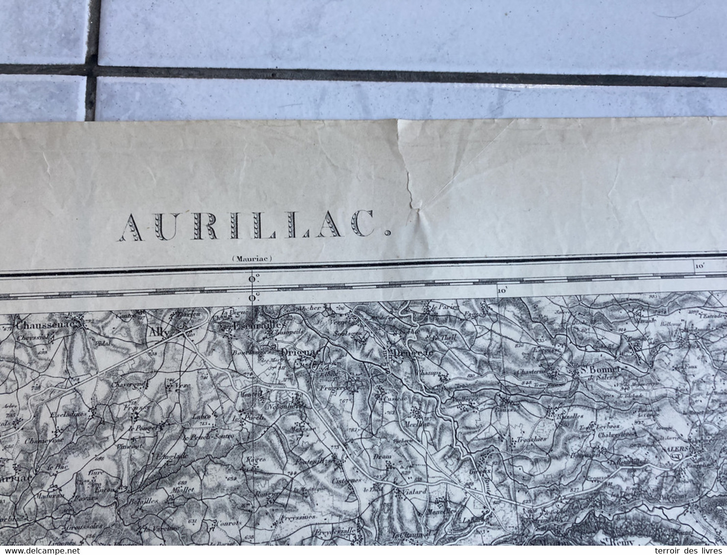 carte état major AURILLAC 1860 1886 AYRENS Teissieres-De-Cornet Crandelles St-Victor St-Paul-Des-Landes Freix-Anglards N