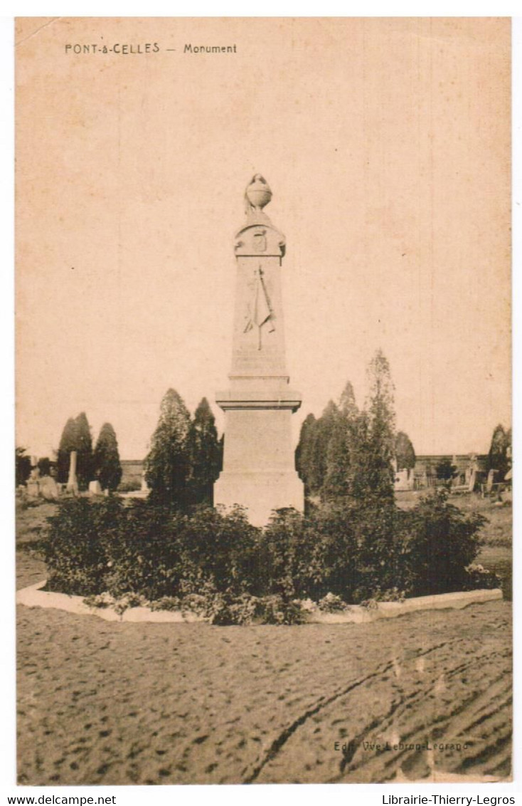 Cpa Pont à Celles Monument - Pont-à-Celles