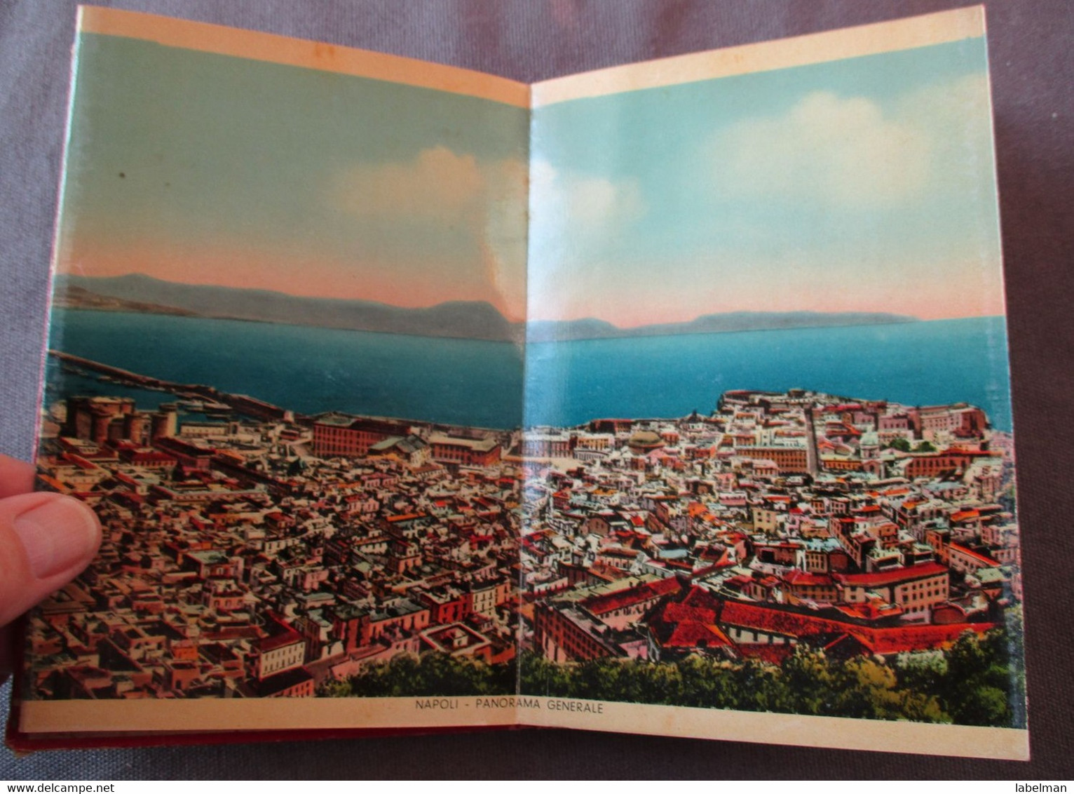 ITALY NAPOLI BOOKLET FOLDER SET BROCHURE MAP GUIDE KARTE CARD ANSICHTSKARTE POSTCARD CARTE POSTALE POSTKARTE PHOTO - Long Island