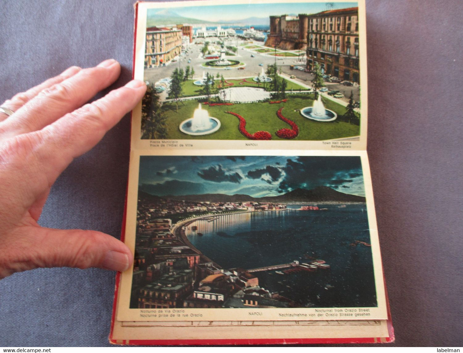 ITALY NAPOLI BOOKLET FOLDER SET BROCHURE MAP GUIDE KARTE CARD ANSICHTSKARTE POSTCARD CARTE POSTALE POSTKARTE PHOTO